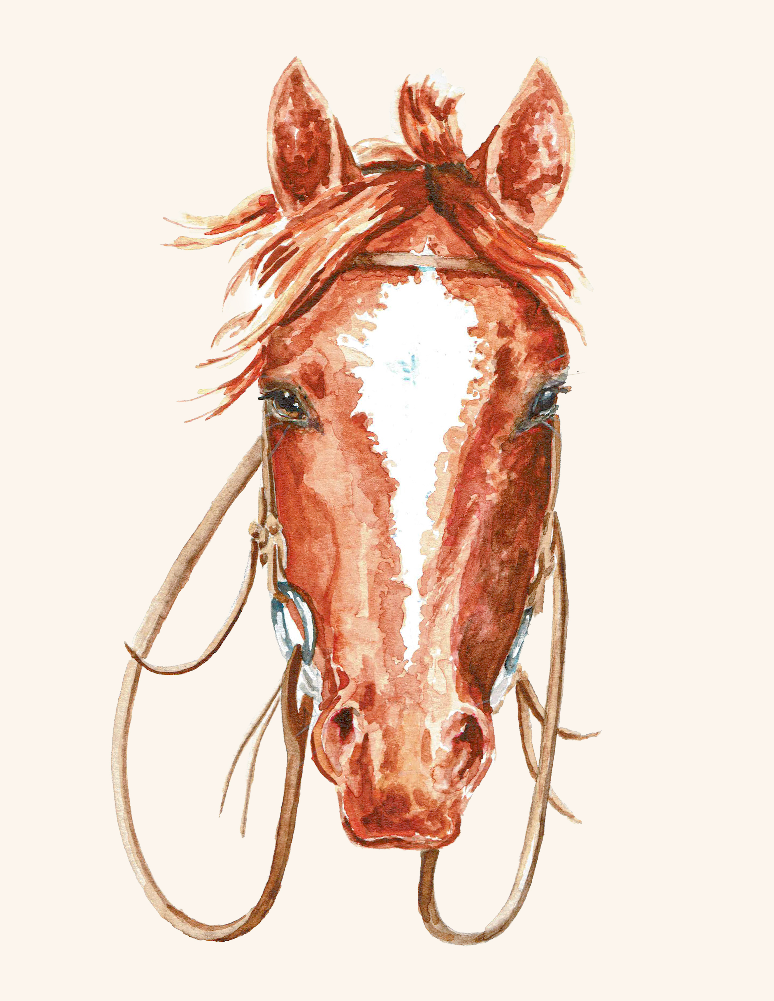 Watercolor painting, Eye to Eye