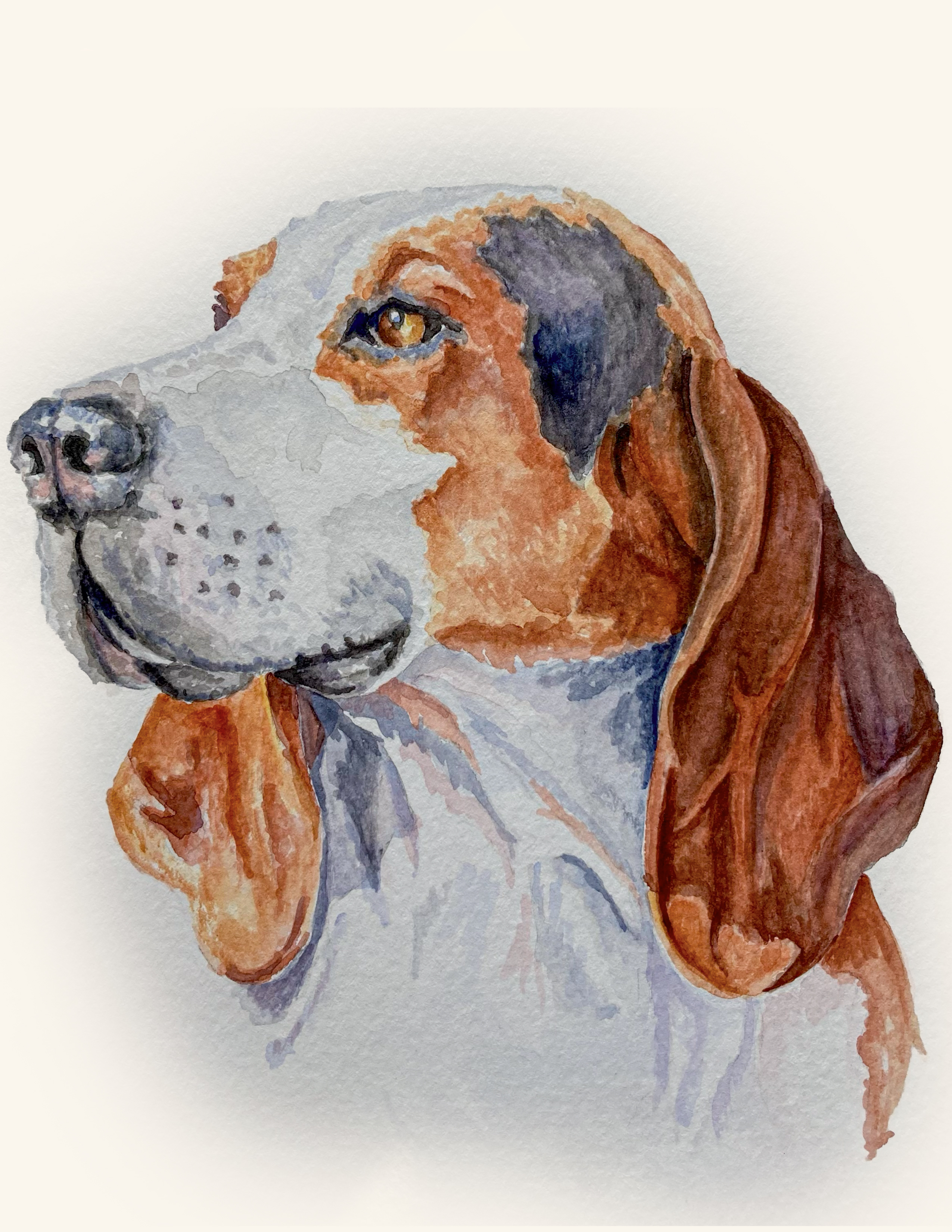 Watercolor painting, Old Soul