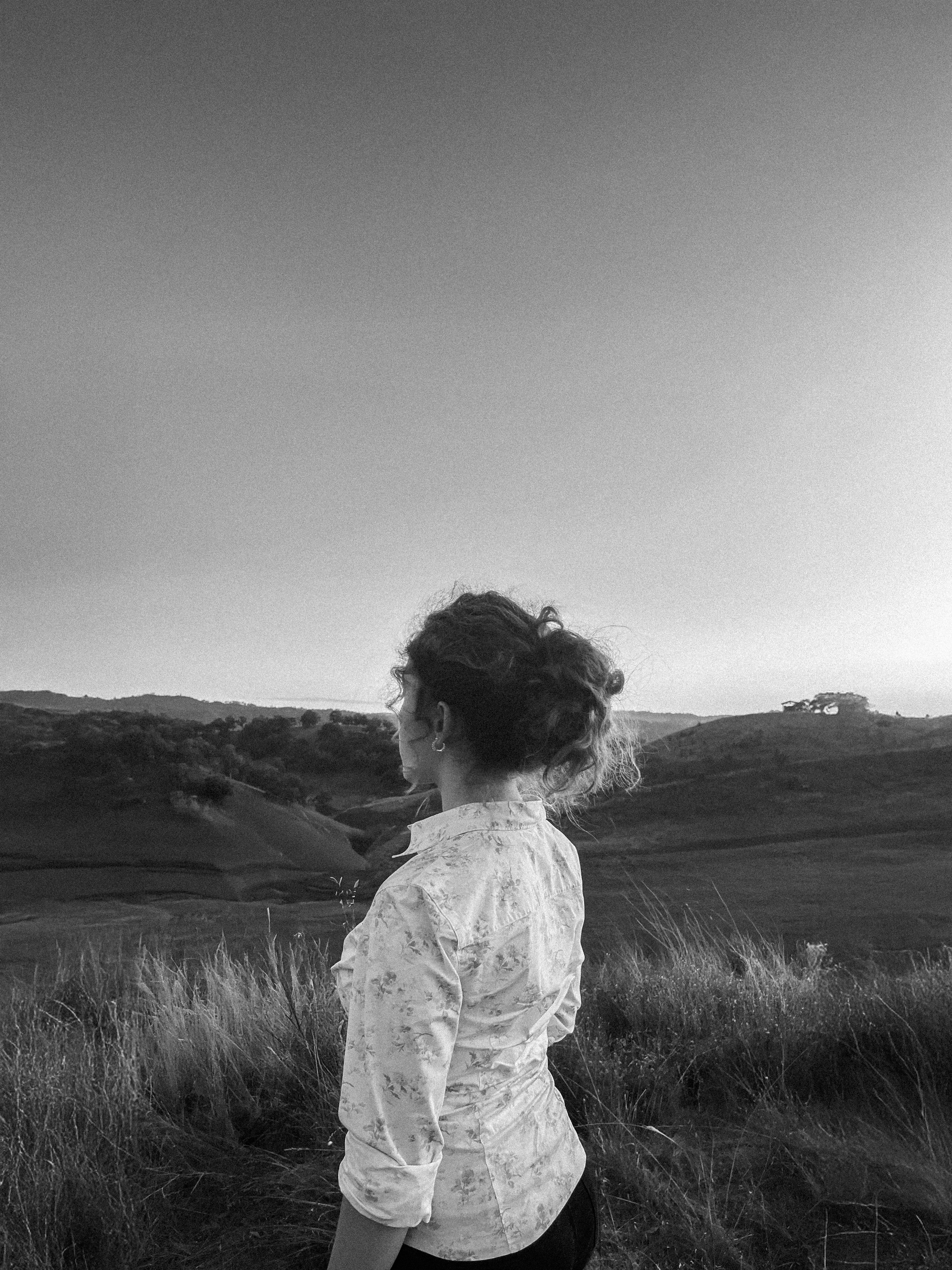 Ruth Brazil standing in the California landscape